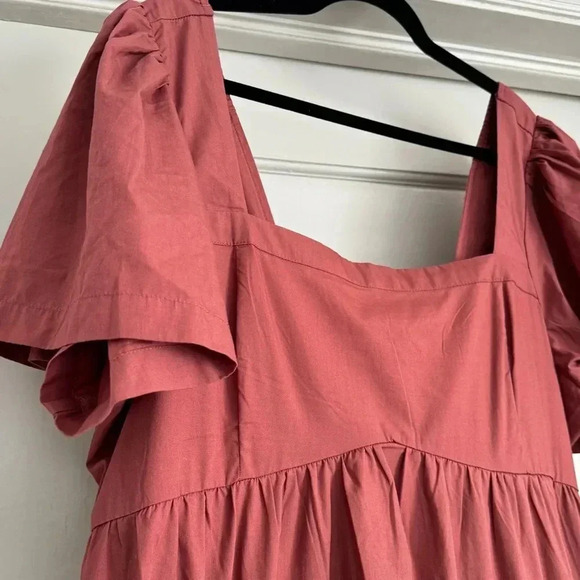 Abercrombie and Fitch smocked angel sleeve tiered dress size XL - Picture 3 of 6